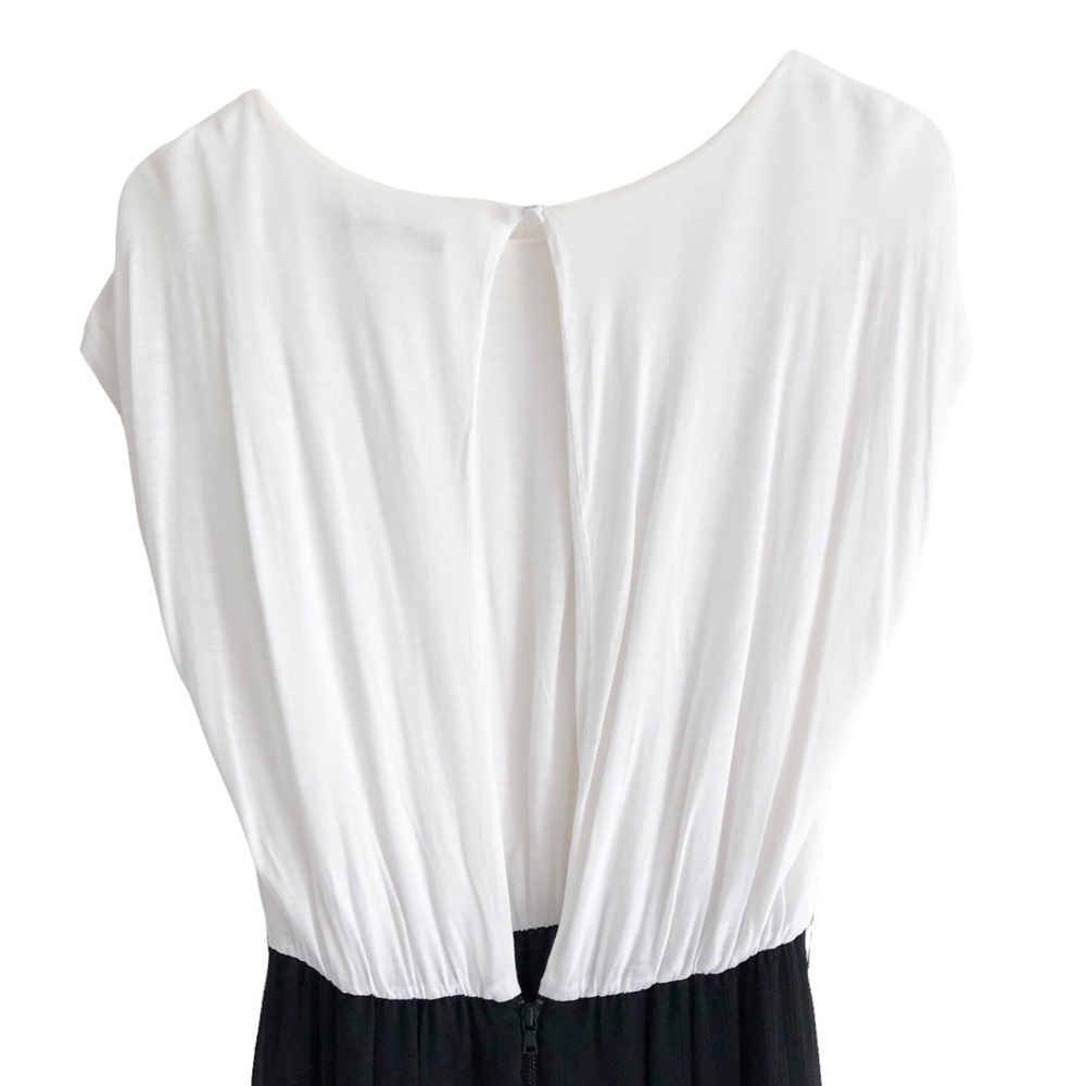 Alice & Olivia Black White Short Sleeve Maxi Dress Small - Picture 10 of 16